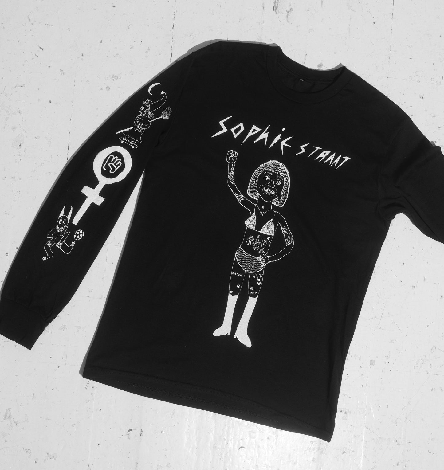 Sophie Straat Longsleeve Zwart